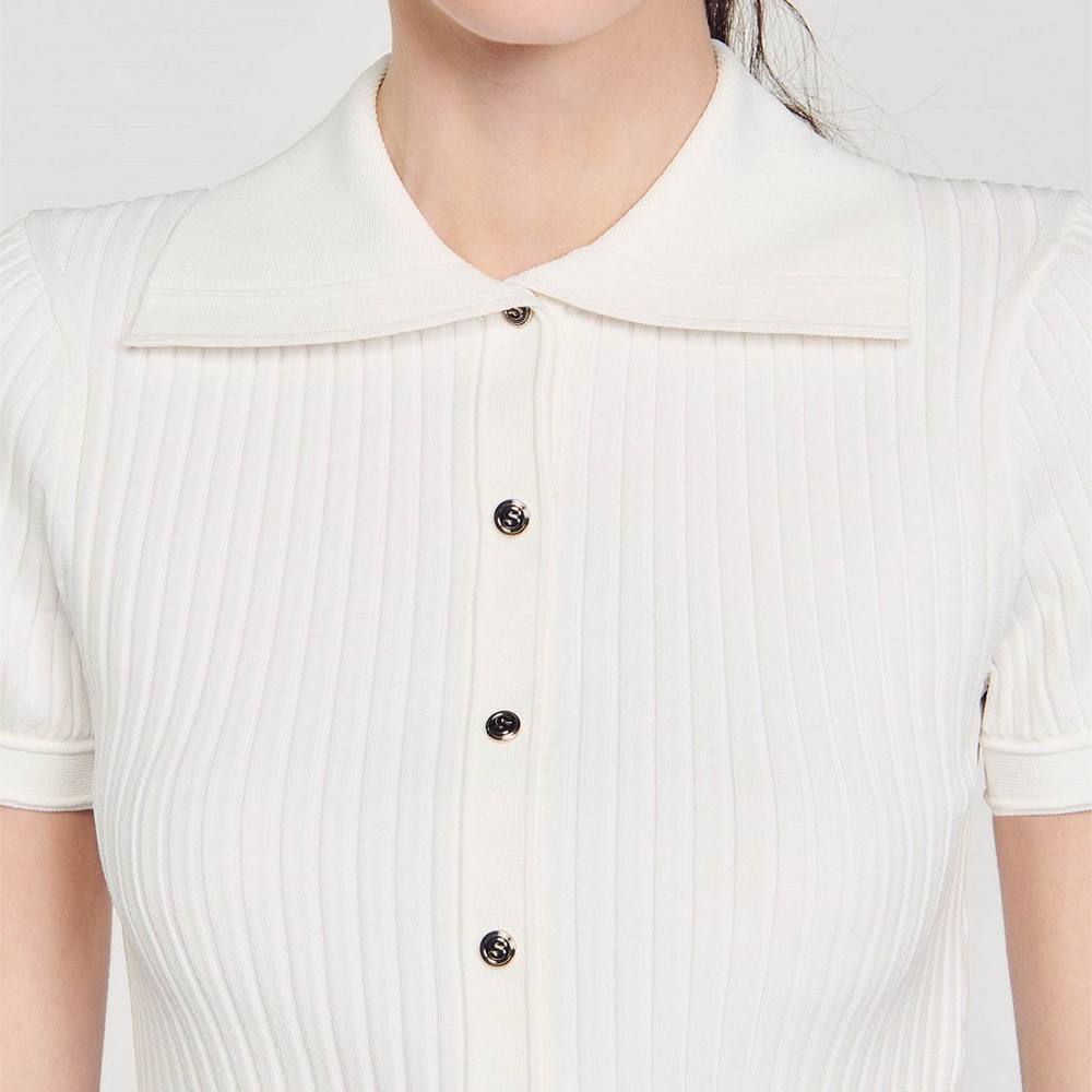 Sandro Fynn Knit Top - Picture 3 of 8
